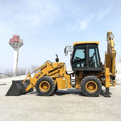 Ahorro de tiempo WZ30-25 Tractor de carga de retroexcavadora de alta eficiencia para obras de construcción